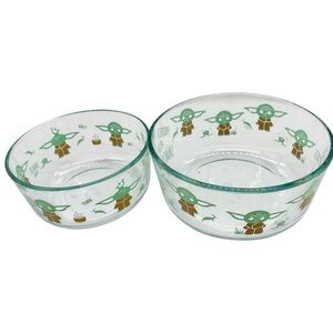 Retired Baby YODA Star Wars „The Child” Pyrex Storage Snack Bowls Mandalorian